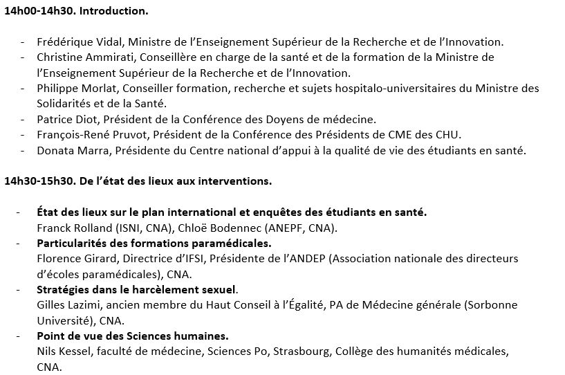 Lien vidéo vers le Séminaire du 26 novembre 2020 : Bientraitance et maltraitances dans les études en santé. Partie1